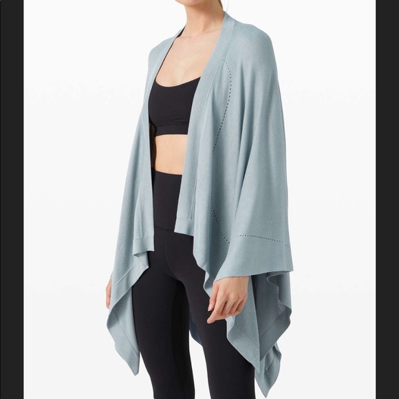 NWT Lululemon Open Mind Wrap Ocean Air Pale Blue One Size - Picture 6 of 16